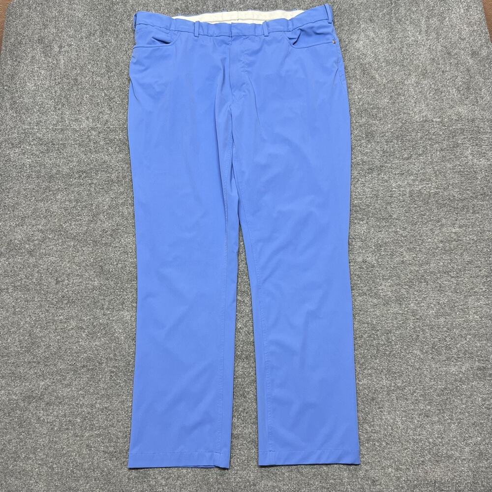 RLX Ralph Lauren Pants Mens 40x32 Blue Nylon Golf Khakis Stretch Pockets